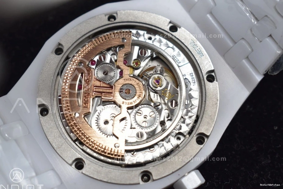Edition Bracelet Ceramic 1052 Perpetual SmoothTexture Royal Ceramic on Best Oak APSF A 26579cb Calendar White 0831